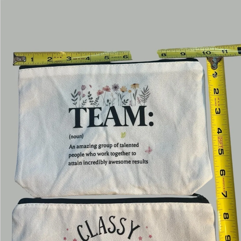 Team Definition Noun Cosmetic Bag – Inspirational Office Gift – NWOT